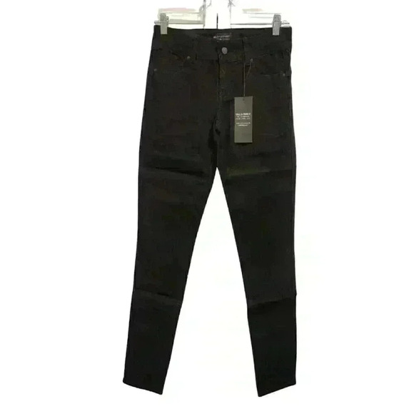 Women's Alloy Apparel Powerstretch Denim Tall Dark Wash Mid-Rise Jeans - Picture 1 of 9